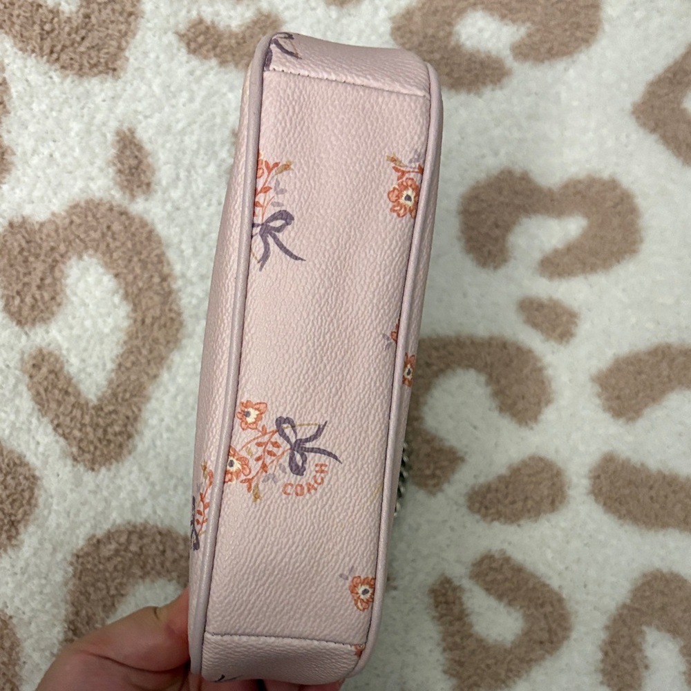 Coach Light Pink Floral Wristlet - Picture 4 of 9